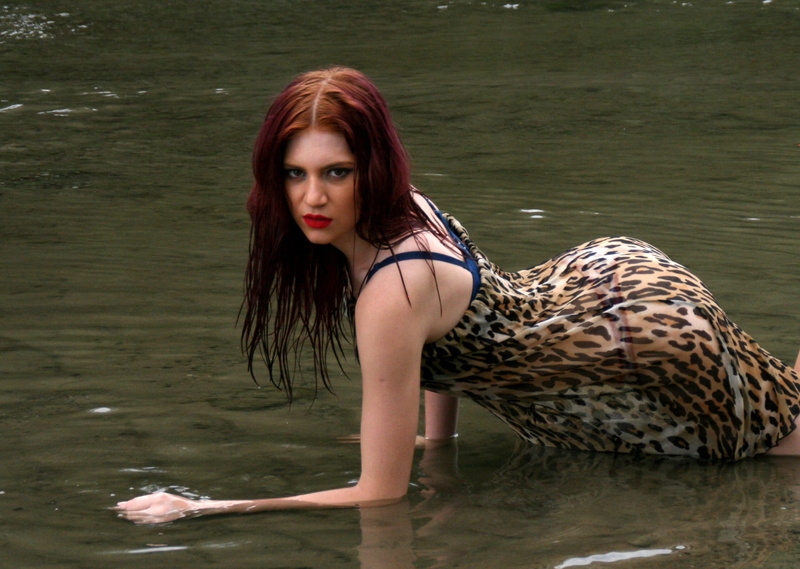 lifestyles, outdoors, river, warrior, redhead, activity, young adult, women, nature, model, leisure activity, young women, girl, portrait, hair, posing