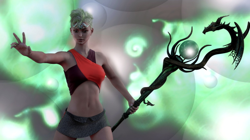 technology, green color, limb, human arm, pride, long hair, beauty, cyborg, 4K, lens flare, warrior, adult, arms raised, femininity, amazone, studio shot