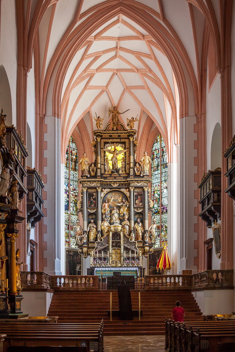art and craft, ornate, representation, basilica, human representation, architecture, spirituality, alpine, built structure, belief, arch, mondsee, altar