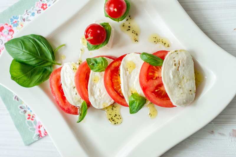 4K, salad, caprese, snack, food