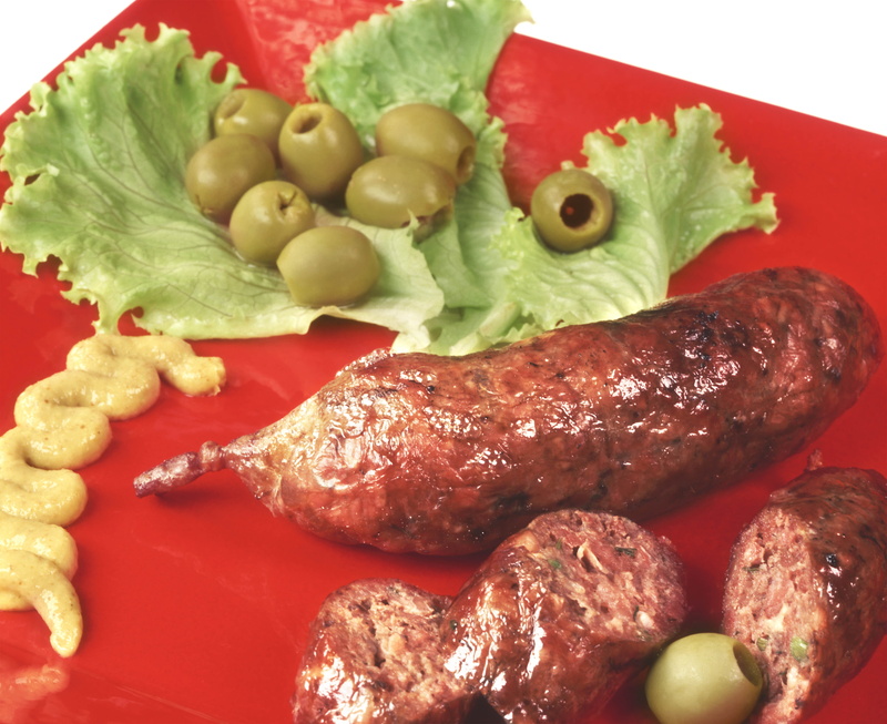 healthy Eating, sausage, cooking, cooked, indoors, roasted, white meat, steak, tomato, 4K, spice, barbecue, beef, lunch, grilled, meat, freshness, high angle view