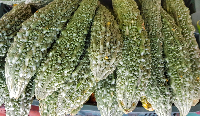 tropical, flora, still life, retail, africa, subtropical, indoors, caribbean, bitter squash, green color, vine, food and drink, market, large group of objects