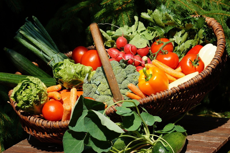Vegetable, Vegetables, Tomato, Basket, Food, 1080P, Capsicum