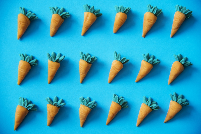 orange, stuff, fake, backgrounds, education, close-up, green Color, vegetarian, symbol, veggy, blue background, garden, single Object, ripe, yellow, vegy