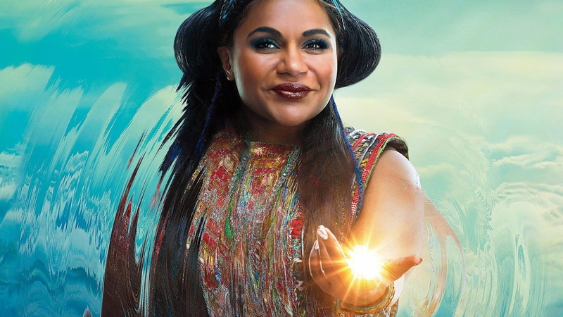 red, A Wrinkle in Time, 5k, s, 1080P, sleeveless, blue, Mindy Kaling, top, women