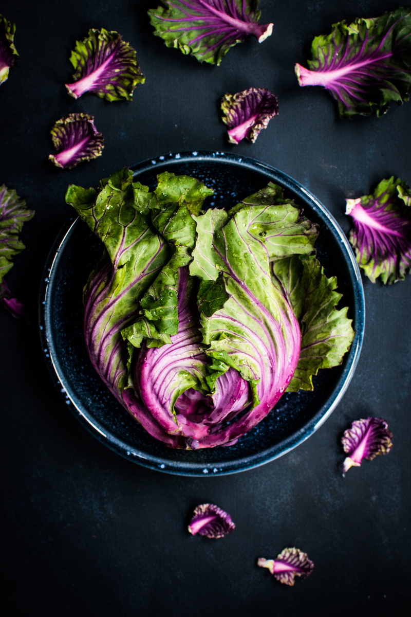 high angle view, vegetable, freshness, wellbeing, black background, food and drink, green, indoors, healthy lifestyle, food, washed lettuce, vegan, lettuce