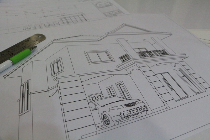 architecture, built structure, drawing - art product, creativity, people, paper, 1080P, art and craft, indoors, home, construction industry, blueprint