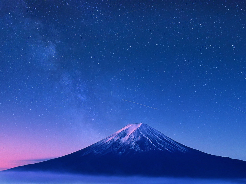 snow, hd, space, star - space, idyllic, tranquility, 1080P, sky, night, mountain, outdoors, space and astronomy, tranquil scene, land, photo, milky, blue