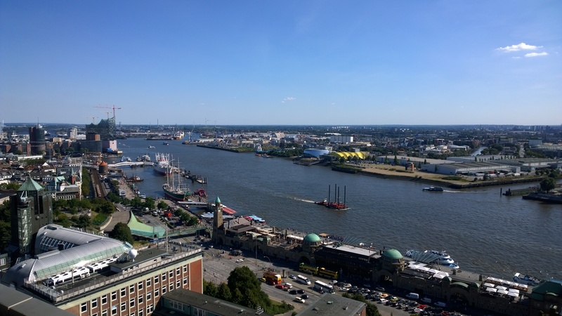 city, harbor, cityscape, no people, mode of transportation, hamburg, passenger craft, ships, nature, transportation, 2K, clear sky, building, outdoors