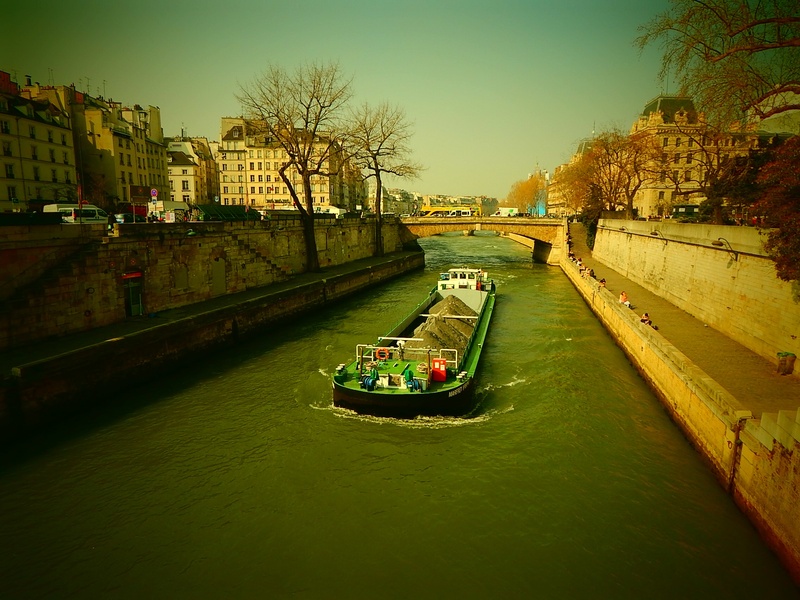 built structure, architecture, waterfront, mode of transportation, france, river, paris, its, plant, 1080P, water, frachtschiff, passenger craft, craft