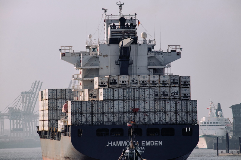 frachtschiff, river, day, freighter, nature, freight transportation, shipping, container ship, no people, on the move, transportation, business, 5K, moored