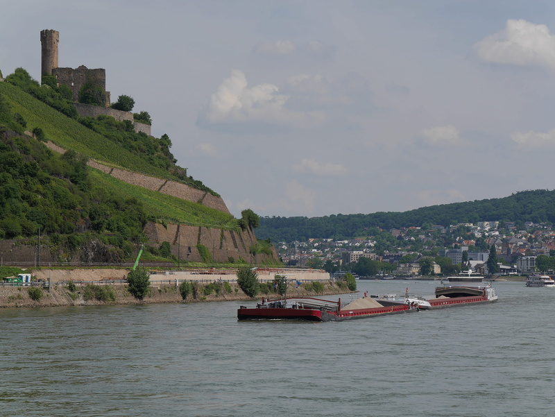 building, outdoors, bingen, river, nature, no people, rhine cruises, passenger craft, sky, scrap, romantic, 2K, middle rhine, frachtschiff, ehrenfels