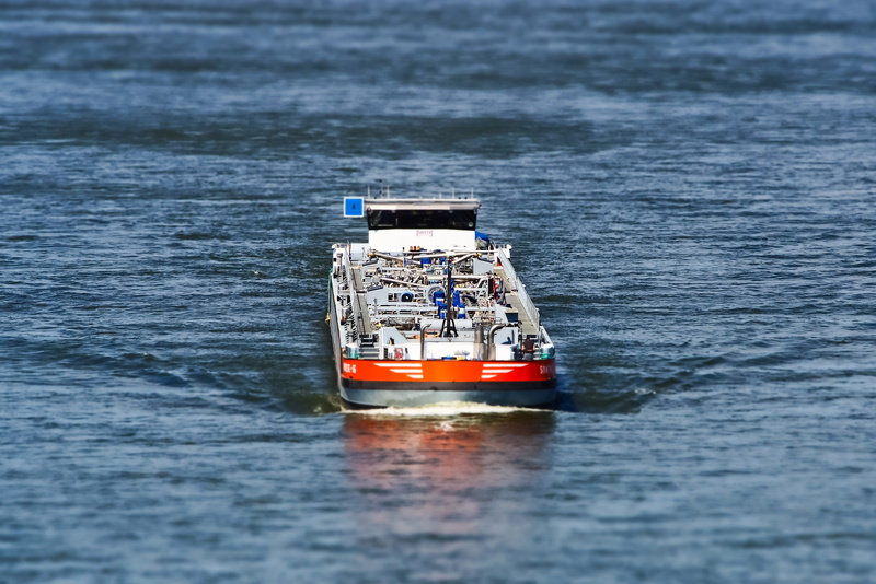 sailing, day, outdoors, landscape, bow wave, waterfront, water, waterway, transportation, cargo, freighter, frachtschiff, blue, ship, sea, selective focus
