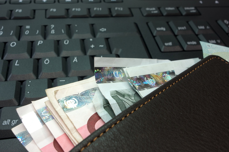 sticking, close-up, savings, 4K, paying, wallet, communication, black color, high angle view, table, letter, paper Currency, public domain, money, still life