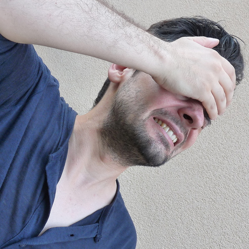person, human hand, headshot, stressed man, human body part, Man, indoors, leisure activity, one person, young adult, casual clothing, adult, Headache