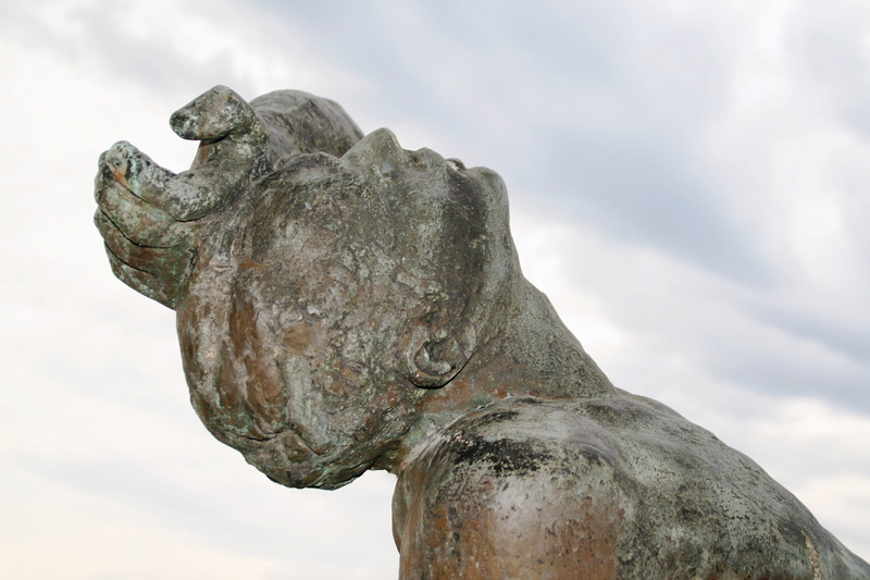 low angle view, cloud - sky, no people, 4K, old, architecture, archaeology, travel destinations, lumbarda, creativity, statue, monument, nature, art and craft