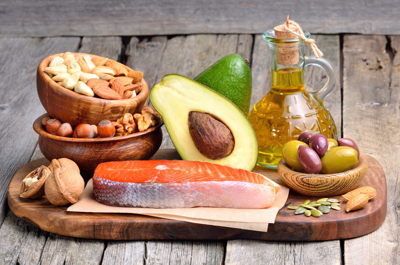 nuts, avocado, olive, fish, oil, Board, olives, 4K