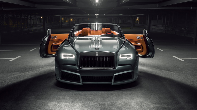 parking, lot, 2018 Cars, Rolls-Royce Dawn Overdose, 4k, 4K, car, gray