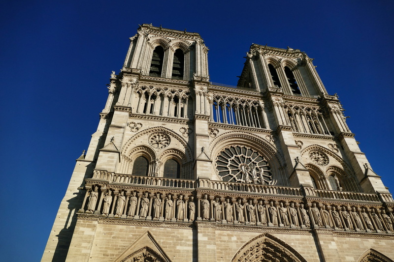 religion, church, travel destinations, notre-dame, building exterior, gothic style, city, paris, nature, holy, outdoors, no people, france, built structure