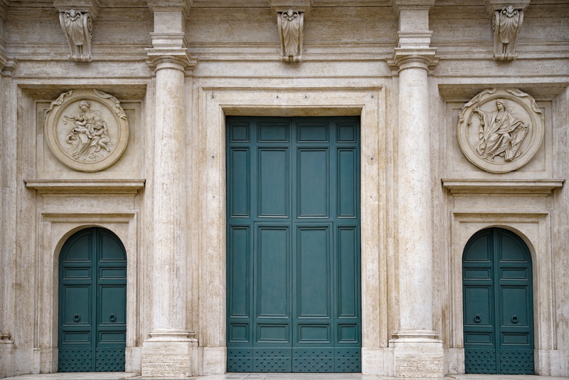 government, door, the past, 5K, entrance, craft, religion, italy, security, catholic, building, green, old, bas relief, ornate, building exterior, day