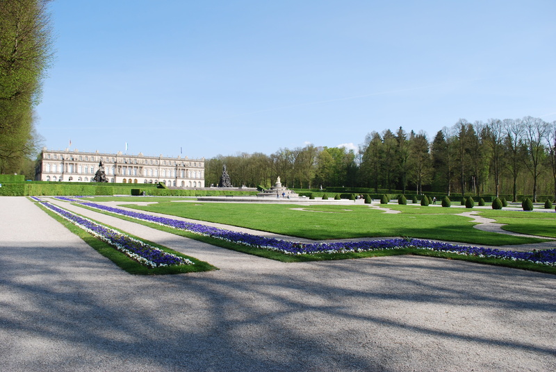 park, meadow, fountain, instructions, road, sky, sport, nature, tree, landscape, beauty in nature, day, green color, no people, sunlight, travel, scenics - nature