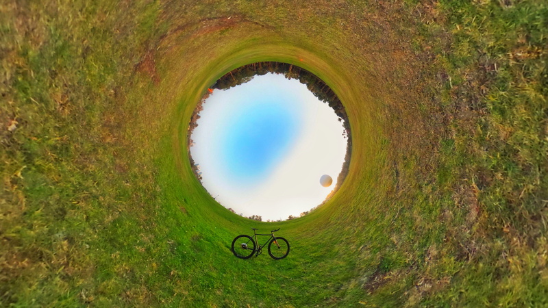digital composite, environment, land, beauty in nature, green color, bike, scenics - nature, park, circle, geometric shape, no people, hole, tel aviv, israel