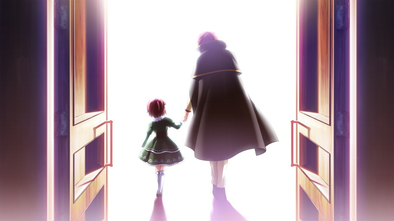 umineko when they cry, 1080P, women, lifestyles, architecture, full length, built structure, men, day, purple, casual clothing, window, indoors, people