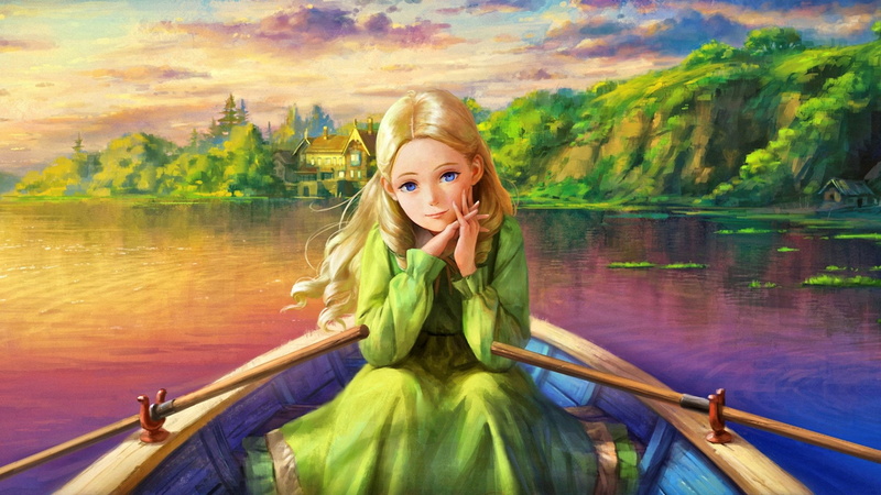 Girl, When Marnie Was There, Artistic, 1080P, Cute, Movie, Fantasy