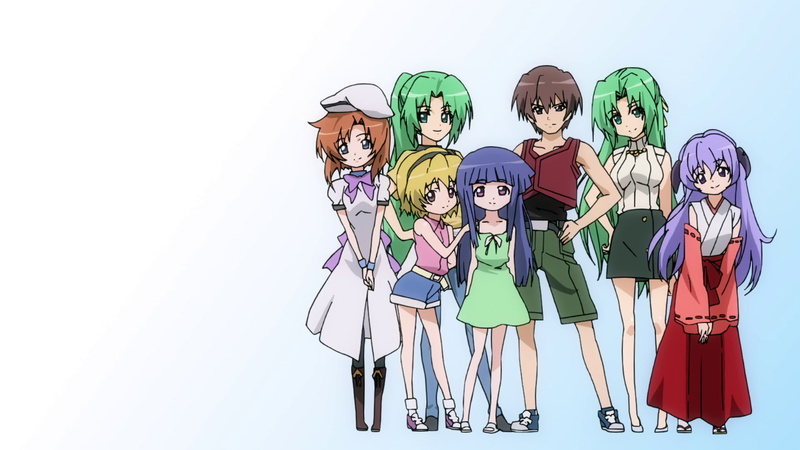 Ryūgū Rena, Maebara Keichi, Anime, Furude Rika, Higurashi When They Cry, When They Cry, Sonozaki Shion, Hōjō Satoko, Furude Hanyū, Sonozaki Mion, 1080P