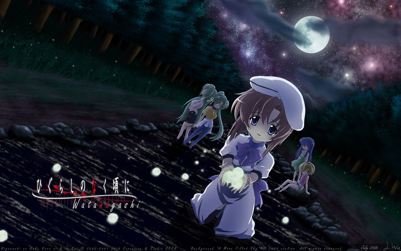 1080P, sonozaki, koro, shion, rena, mion, ryuuguu, houjou, higurashi, rika, naku, satoko, furude