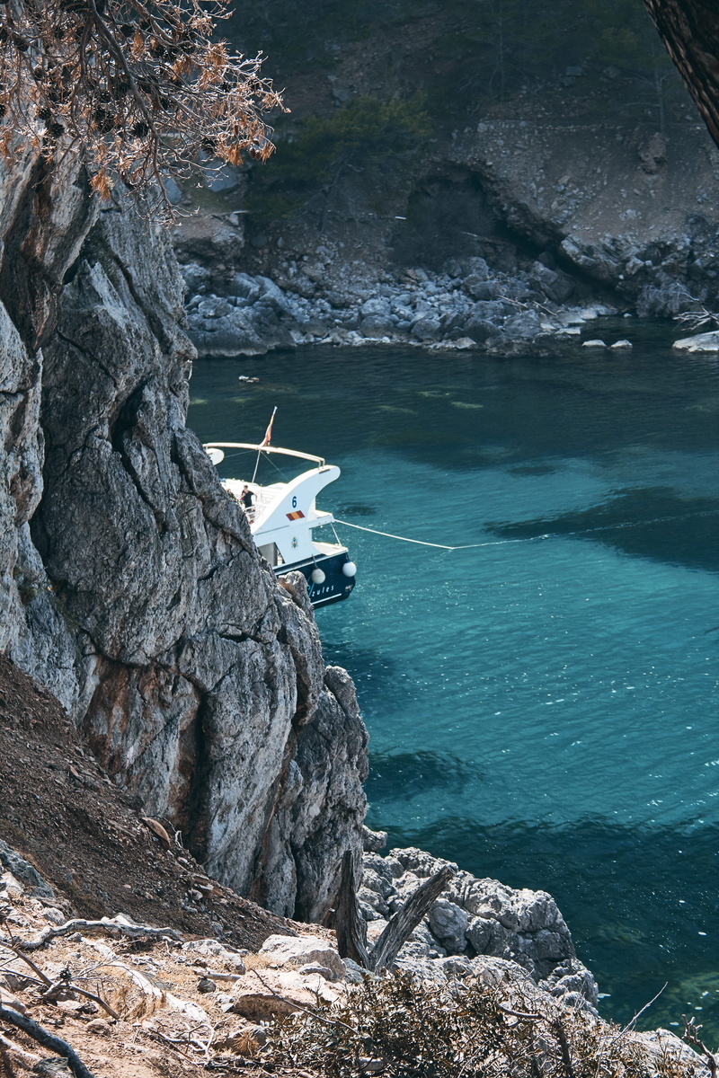 water, boat, land, ocean, bluewater, human, day, near, nature, scenics - nature, leisure activities, wanderlust, person, white, adventure, high angle view