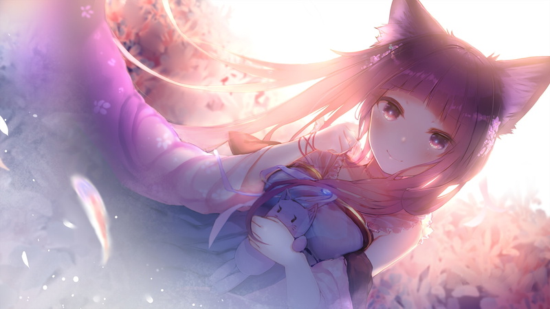 konachan, 260713, original, tagme, dress, eyes, com, (artist), ears, brown, 1080P, cat, hair, long, animal