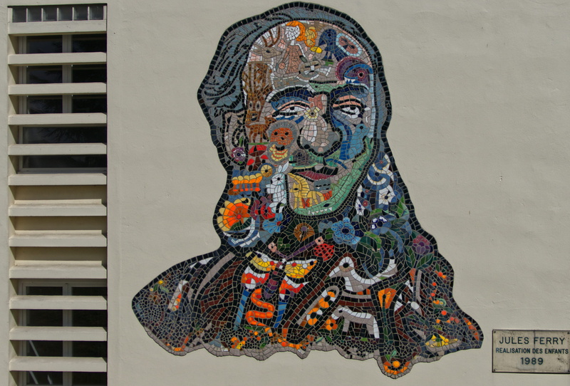 religion, advertisement, street art, emblem, painting, statue, doodle, built structure, male likeness, outdoors, no people, collage, poster, esbly, craft