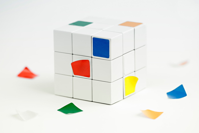 1080P, stickers, faces, Rubiks cube