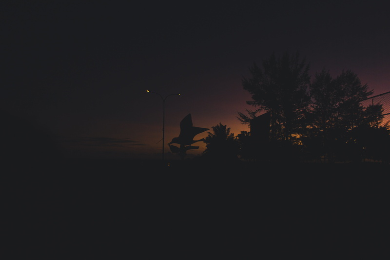 feydhoo, beauty in nature, sunset, idyllic, outdoors, architecture, darkness, sky, dark, tree, night, tranquil scene, tranquility, addu city, built structure