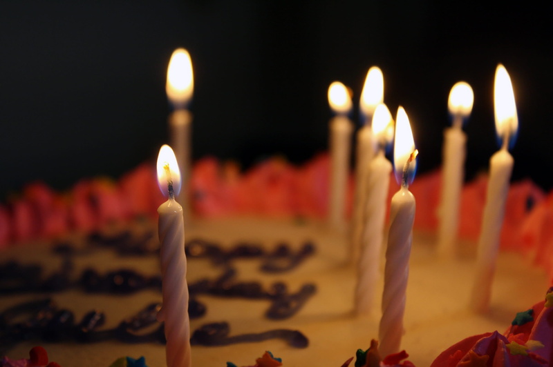 no people, dessert, fire - natural phenomenon, pink, delicious, 2K, illuminated, party, birthday, close-up, cake, celebration, birthday candles, frosting
