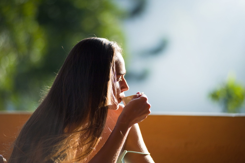 nature, woman, hairstyle, young women, hair, food and drink, lady, girl, outdoors, person, holding, portrait, beauty, coffee, brown hair, tea, pretty, leisure