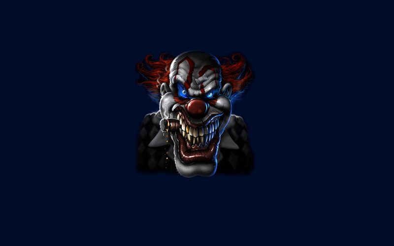 dark, clown, 1080P, smile, cigarette, tricky, blue
