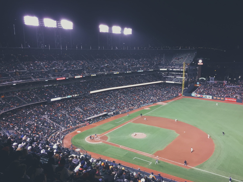 soccer, baseball - sport, stadium, excitement, diamond, 2K, dark, team sport, seat, sports, spectator, high angle view, looking, real people, people, athletes