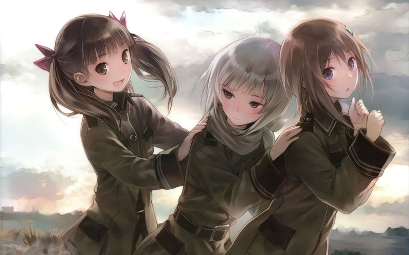 hairstyle, costume, looking at camera, 1080P, disguise, anime girls, girls, innocence, Sorami Kanata, lifestyles, Sora no Woto, real people, outdoors