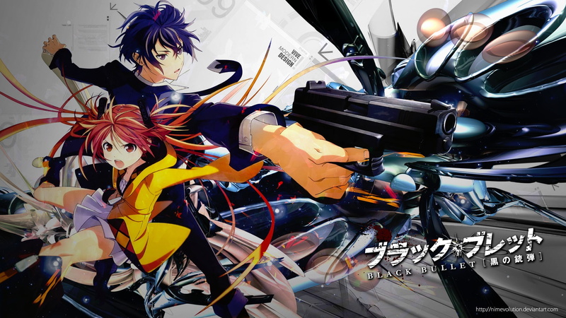 Anime, 1080P, Black Bullet, Enju Aihara, Rentaro Satomi
