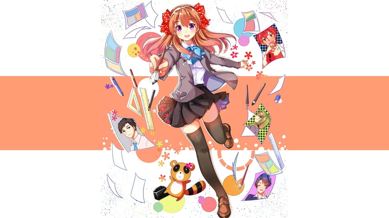 day, full length, young adult, women, bed, front view, group of people, Monthly Girls Nozaki-kun, togetherness, happiness, adult, lifestyles, Anime, Chiyo Sakura