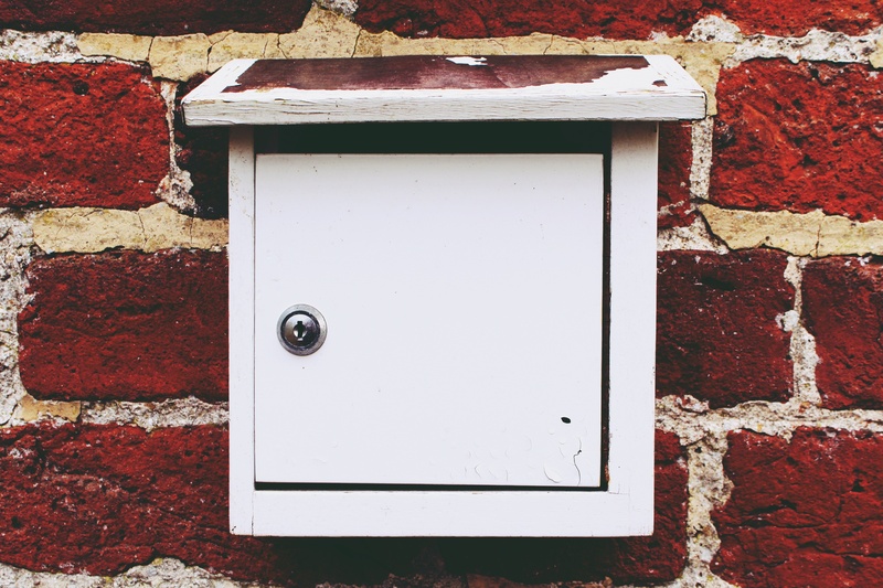 white, mail, building exterior, brick wall, wall, box, close-up, no people, wood, weathered, entrance, architecture, post mail box, shape, closed, textured
