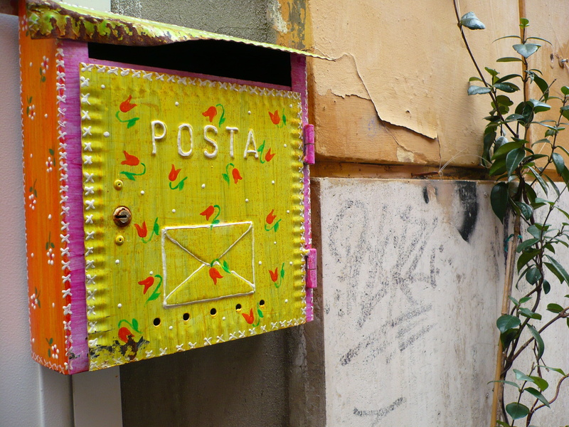 Letter, multi colored, nature, indoors, outdoors, close-up, letter, wall - building feature, day, mail, built structure, paper, Postal, Mailbox, blackboard