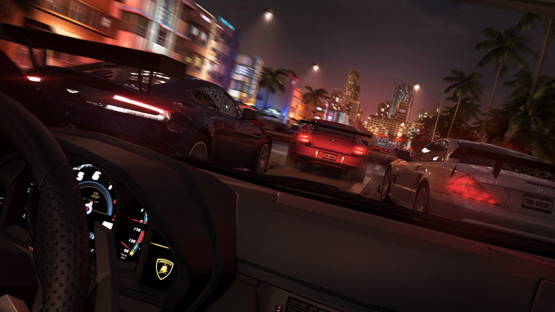 motion, nightlife, 1080P, city, Ubisoft, skyscraper, blurred motion, outdoors, traffic, land vehicle, travel, night, The Crew, city life, no people, building exterior