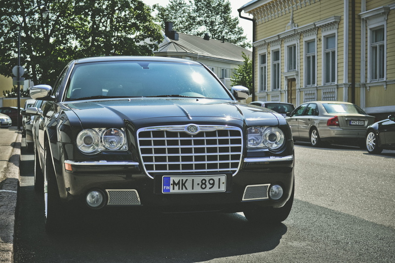 parked cars, automotive, car, drive, street, stationary, no people, 5K, Finland, classic, wheel, black, transportation system, vehicle, parking, retro styled
