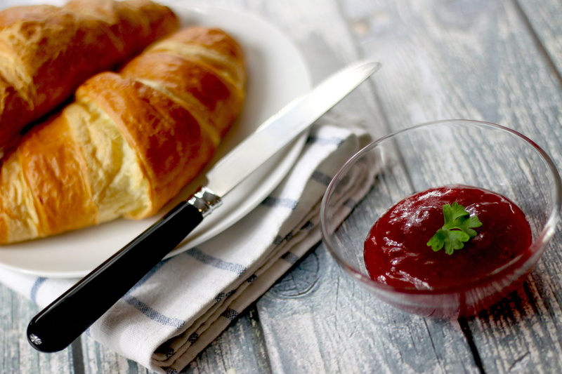 kitchen utensil, bread, croissants, eating, eating utensil, close-up, indoors, baked, focus on foreground, bakery, no people, garnish, freshness, food