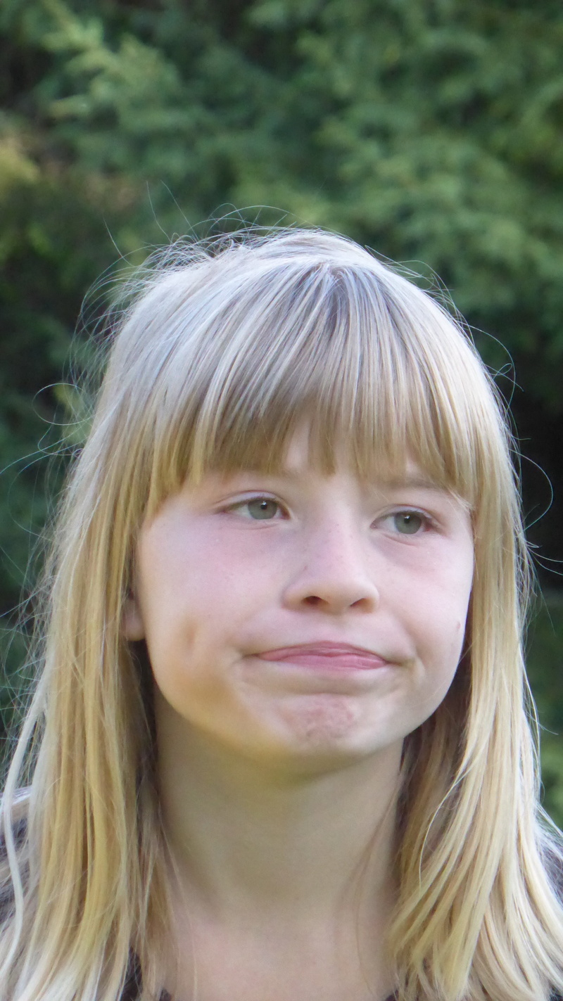 girl, indifferent, focus on foreground, blond hair, consider, portrait, dissatisfied, headshot, innocence, mouth, long hair, close-up, leisure activity