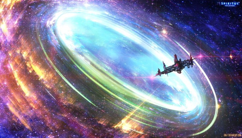 colorful, space art, 1080P, spaceship, enigma, space, artwork