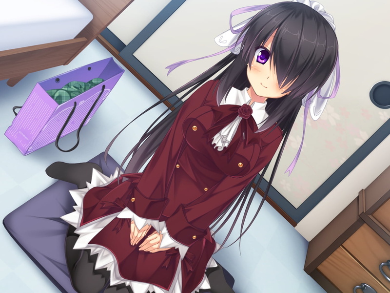 cute, real people, brunette, hazuki mikuri, high angle view, sakura no reply, child, 720P, innocence, game cg, sitting, beautiful woman, girl, women